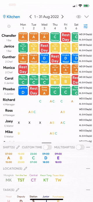 PinShift Employee Scheduling App, Free of charge